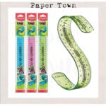 stage for kids Maped Jelly Twist n Flexible Ruler 30cm/ 12" Ruler featuring paper town design.