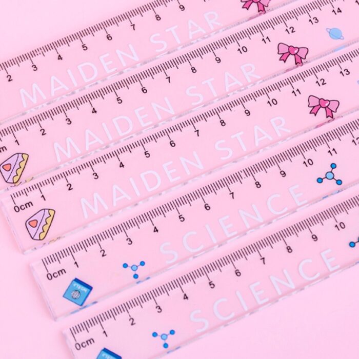 stage for kids Simple Astronaut Rulers Transparent 15cm Rulers for Students Creative Stationery.