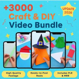 3000+ Kids' Craft Video Bundle